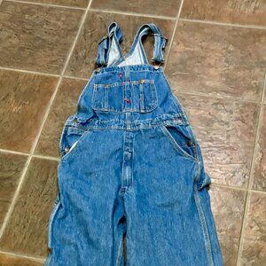 ~~Skyline Wears Men's Size 30x30 Blue Denim Bib Overalls Wash Wide Leg..VGUC!!!!